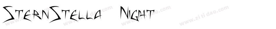SternStella Night字体转换